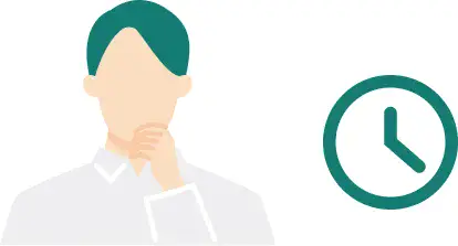 媒体を探す時間がないことを悩んでいる男性