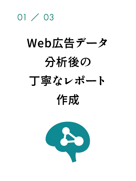 Web広告データ分析後の丁寧なレポート作成